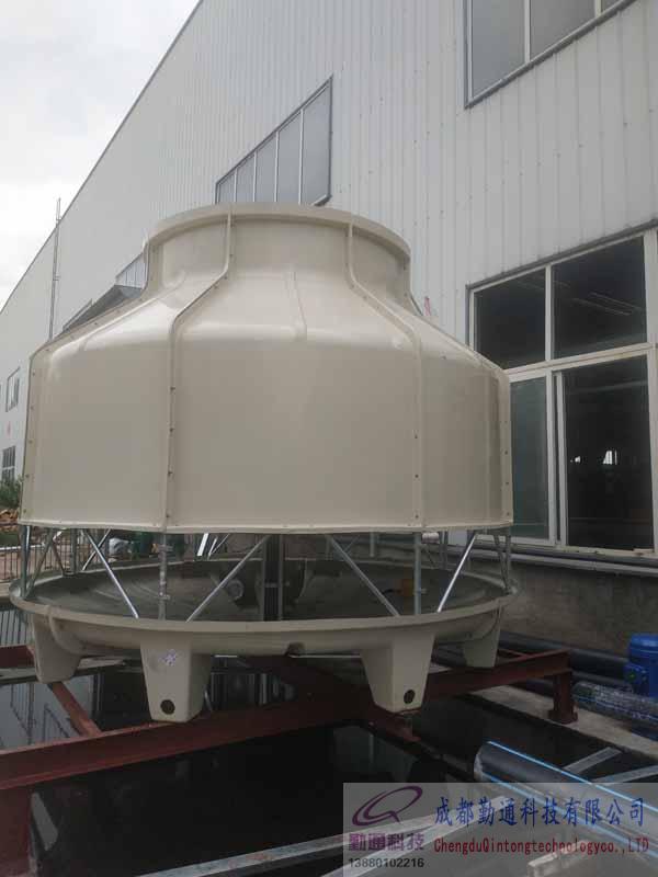 綿陽鹽亭GL-200T冷卻塔安裝現場，使用單位四川中宇新材料科技有限公司